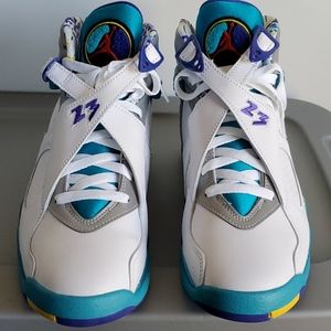 Air Jordan 8 Retro White Aqua, Size 10, CI1236-100